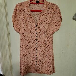 Wild Fable Floral Pink Mini Dress